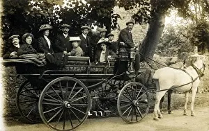 Prints of Horse and Carriage, Ramsey, Isle of Man, England. Date: 1910s Isle Of Man Prints: Horse & Carriage, Ramsey, Isle of Man Print 1910s