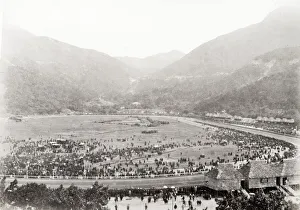 Horse race meeting at Happy Valley racecourse, Hong Kong Horse race meeting at Happy Valley racecourse, Hong Kong