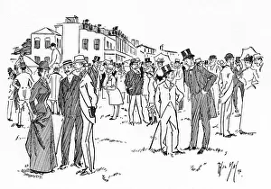 Horse Racing - A Racecourse Paddock Scene Horse Racing - A Racecourse Paddock Scene