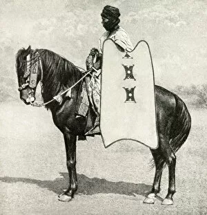 Images Dated 1st August 2018: Horse and rider, Sokoto, Nigeria, West Africa