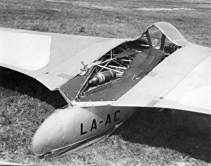 <b class=qtipBold><figcaption>Horten HIV glider LA-AC</figcaption></b><br>Horten HIV glider, LA-AC. Date:<br><em>© The Royal Aeronautical Society (National Aerospace Library) / Mary Evans Picture Library</em> Horten HIV glider LA-AC