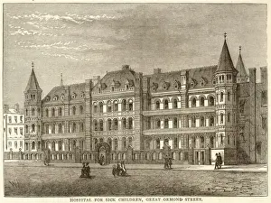 Prints of Hospital for sick children, GT Ormond St Hospital Prints: GT Ormond St Hospital for Sick Children Print