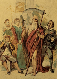 House of Fools of Love by Francisco Quevedo. Illustration House of Fools of Love by Francisco Quevedo. Illustration