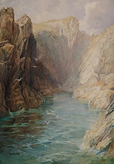<b class=qtipBold><figcaption>Howd's Hole, Ardglass</figcaption></b><br>Howd's Hole, Ardglass. Fry, William Arthur 1865 - 1936. Date:<br><em>© National Museums NI / MARY EVANS</em> Howd's Hole, Ardglass