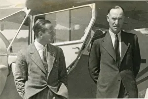 Hubert Stanford Broad, left, and Geoffrey de Havilland Hubert Stanford Broad, left, and Geoffrey de Havilland
