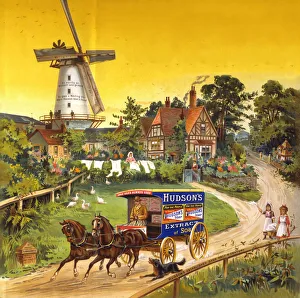 <b class=qtipBold><figcaption>Hudson's soap advert</figcaption></b><br>Hudson's soap 1894 Date: 1894<br><em>© Mary Evans / National Archives</em> Hudson's soap advert
