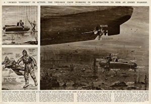 Human torpedo in action by G. H. Davis Human torpedo in action by G. H. Davis