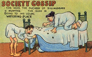 Humorous Card - Fleas & the Bedpan Humorous Card - Fleas & the Bedpan