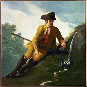 Hunter by a Spring, 1786-1787, by Francisco de Goya Hunter by a Spring, 1786-1787, by Francisco de Goya