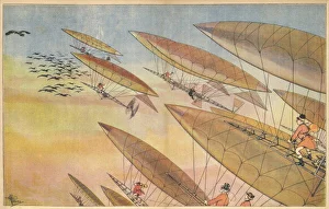<b class=qtipBold><figcaption>Hunting with Airships</figcaption></b><br>We can be sure that Man, by instinct a hunter, will turn the airship to good account and pursue the fowls of the air as eagerly as he chases the creatures of the land...<br><em>© Mary Evans Picture Library</em> Hunting with Airships
