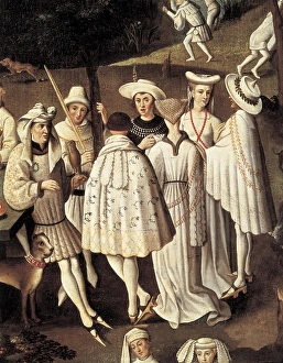 Hunting of Duke of Burgundy. French School Hunting of Duke of Burgundy. French School