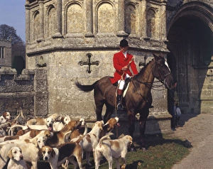 Huntsman and foxhounds, Bodmin, Cornwall Huntsman and foxhounds, Bodmin, Cornwall
