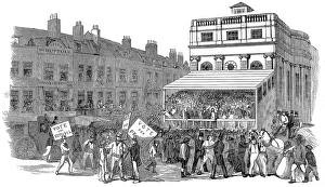 The Hustings at Southwark Town Hall, London, 1852 The Hustings at Southwark Town Hall, London, 1852