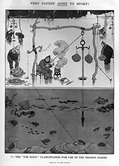 The Ice Hole Clam Spearer by Heath Robinson The Ice Hole Clam Spearer by Heath Robinson