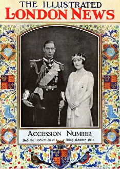 Images Dated 7th September 2011: Illustrated London News Accession of George VI, 1936 cover