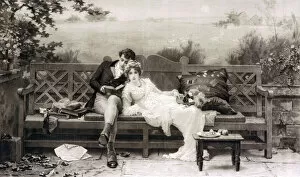 Courtship Gallery: An illustration of a courtship