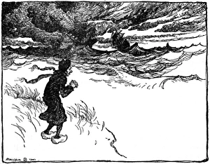 Illustration, The Fisherman and His Wife Illustration, The Fisherman and His Wife