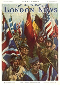 <b class=qtipBold><figcaption>ILN VE Day number</figcaption></b><br>Special edition of the Illustrated London News to celebrate the end of World War II.<br><em>© Mary Evans Picture Library 2015 - https://copyrighthub.org/s0/hub1/creation/maryevans/MaryEvansPictureID/10217201</em> ILN VE Day number