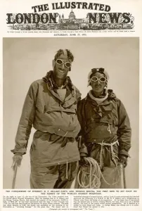 Mountain Prints: Hillary and Tensing Bhutia Conquering Everest Print 1953