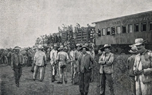 Image of the construction of the railway in Cuba Image of the construction of the railway in Cuba
