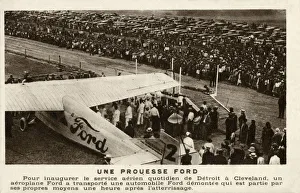 Inauguration of Air service between Detroit and Cleveland Inauguration of Air service between Detroit and Cleveland