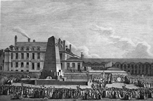 Inauguration of Marats Bust, Paris, France Inauguration of Marats Bust, Paris, France