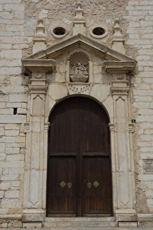 Inca, Mallorca, Spain - Maria La Mayor Church Entrance Inca, Mallorca, Spain - Maria La Mayor Church Entrance