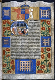 <b class=qtipBold><figcaption>Indenture Septipartite</figcaption></b><br>Indenture Septipartite 16 July 1504 Procedure concerning penalties for non-performance of foundation indenture. A document from King Henry VI to various members of the religious community including William Warham, Archbishop of Canterbury Date: 16th July 1504<br><em>© Mary Evans / National Archives</em> Indenture Septipartite