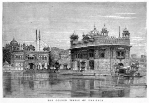 <b class=qtipBold><figcaption>India Amritsar</figcaption></b><br>The Golden Temple viewed across the Lake of Immortality.<br><em>© Mary Evans Picture Library 2015 - https://copyrighthub.org/s0/hub1/creation/maryevans/MaryEvansPictureID/10214042</em> India Amritsar