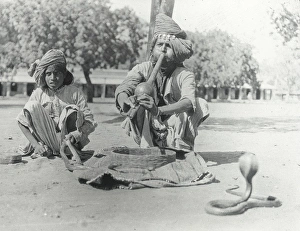 India - Snake-Charmer and Cobras, Jeypore India - Snake-Charmer and Cobras, Jeypore