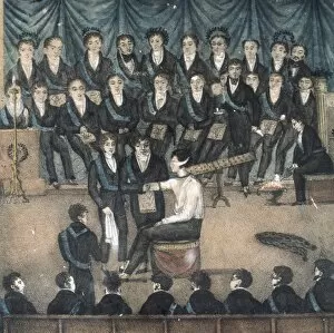 Water Colour Collection: Initiation ceremony of a Freemason (19th c. )