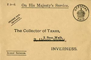 Postage Gallery: Inland revenue envelope, c. 1920s