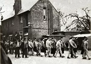 Sutton Gallery: Inmates of Belmont Workhouse, Sutton, on their way to prison