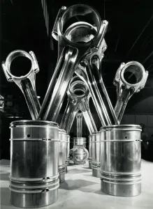 Deltic Engine Connecting Rods and Pistons Print