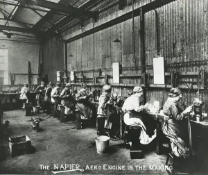 Napier Aero Engine in Making Print, 1915