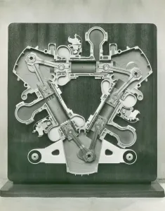 Napier Deltic Engine Cross Section Print