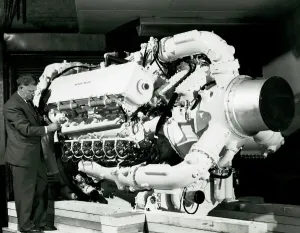 Napier Deltic Engine T18-37C Print