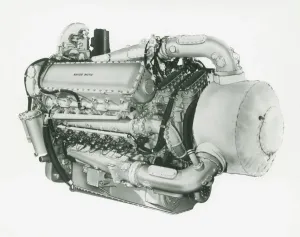 Napier Deltic Rail Traction Diesel Engine Print