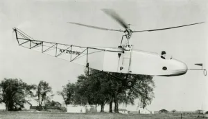 VS-300 Sikorsky Helicopter Print, c.1940s