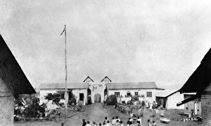 Cameroons Gallery: Interior of Fort Dschang, Cameroon, Africa, WW1