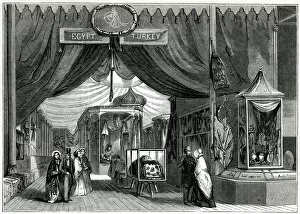 Egypt Gallery: Interior of The Great Exhibition 1851