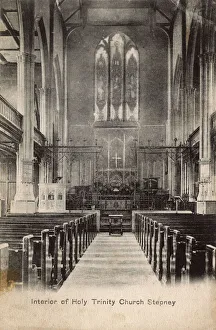 Interior of the Holy Trinity Church, Stepney, London Interior of the Holy Trinity Church, Stepney, London