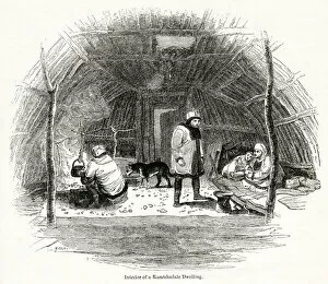 1770s Gallery: Interior of a Kamchatka dwelling, eastern Russia