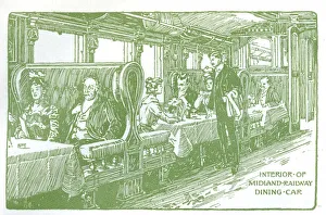 Interior of a Midland Railway Dining Car Interior of a Midland Railway Dining Car