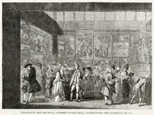 Interior of the old Royal Academy in Pall Mall, representing the exhibition of 1771 Interior of the old Royal Academy in Pall Mall, representing the exhibition of 1771