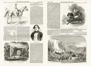 Interior pages of The Illustrated London News, 1849 Interior pages of The Illustrated London News, 1849