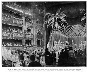 Images Dated 21st November 2014: The interior of the Paris Opera showing Le Bal du Grand Prix