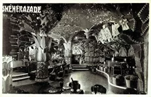 Cabaret Gallery: The interior of Sheherazade nightclub in Paris