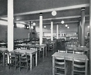 Interior view of the Norris Green British Restaurant, Liverpool during the Second World Interior view of the Norris Green British Restaurant, Liverpool during the Second World