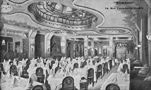 An interior view of restaurant Romano, Paris An interior view of restaurant Romano, Paris